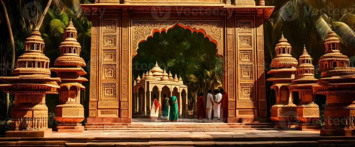 the-entrance-to-a-temple-in-india-ai-generated-photo